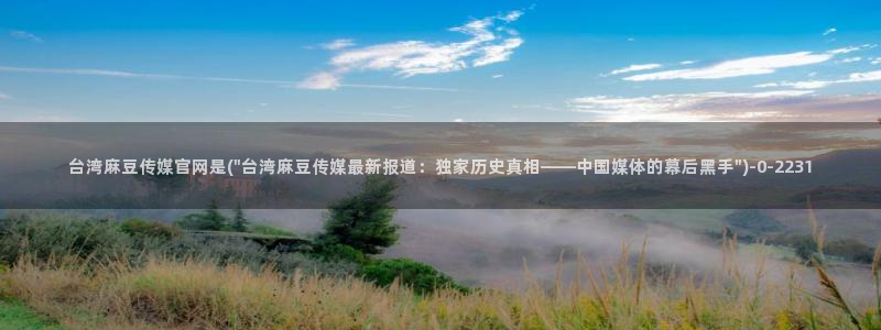 麻豆视频专区合集：台湾麻豆传媒官网是(\
